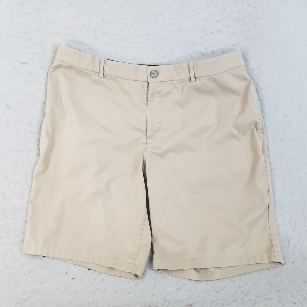 Nike Golf Shorts Mens 38 Tan Dri-FIT Flat Front AJ5493-247 Performance Stretch